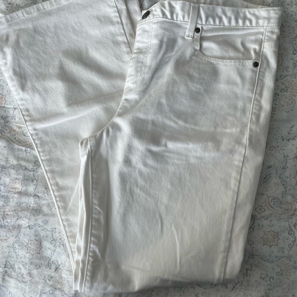 Calvin Klein White Boot Cut Jeans - Picture 10 of 12